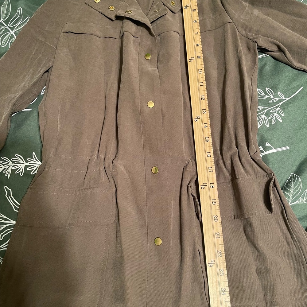 Zara Basic Collection Utility Jacket In Olive Gre… - image 4
